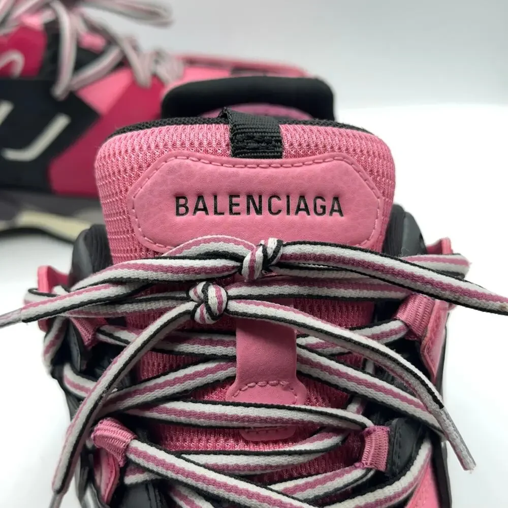 BALENCIAGA Track Runner Trainer Sneakers Pink Blue Sz 42 $958